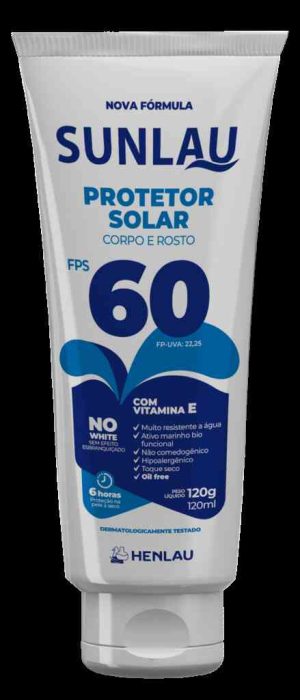 CREME SUNLAU PROT SOLAR FATOR 60 BISN. 120G