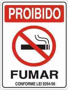 PLACA SIN.PROIBIDO FUMAR 15X20 CM