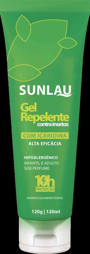 REPELENTE GEL HENLAU BISNAGA 120GR 10H PROTECAO (C/ICARIDINA)