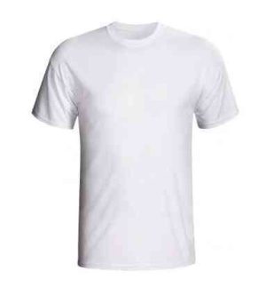 CAMISA EM POLIVISCOSE BRANCA MANGA CURTA