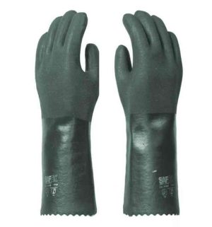 LUVA PVC 36CM C/F VERDE 9 1/2 SAFEX CA 49057 (M: 4122X / T / Q)