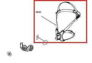 CARNEIRA P/ MASCARA SEMIFACIAL BLS SERIE 4000