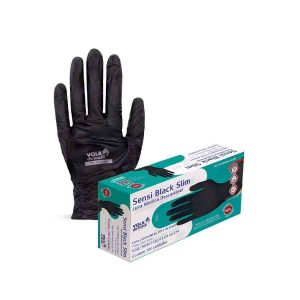 LUVA NITRILICA SENSI SLIM BLACK CA 43174 (Q)
