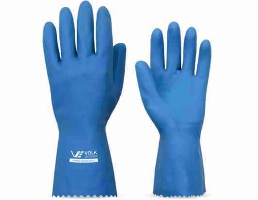 LUVA LATEX FORRO SILVER AZUL TAM XG VOLK CA 16312/45558 (M: 0110X / Q)