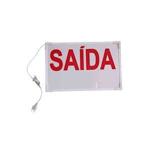 PLACA SAIDA AUTONOMA SIMPLES 50X32
