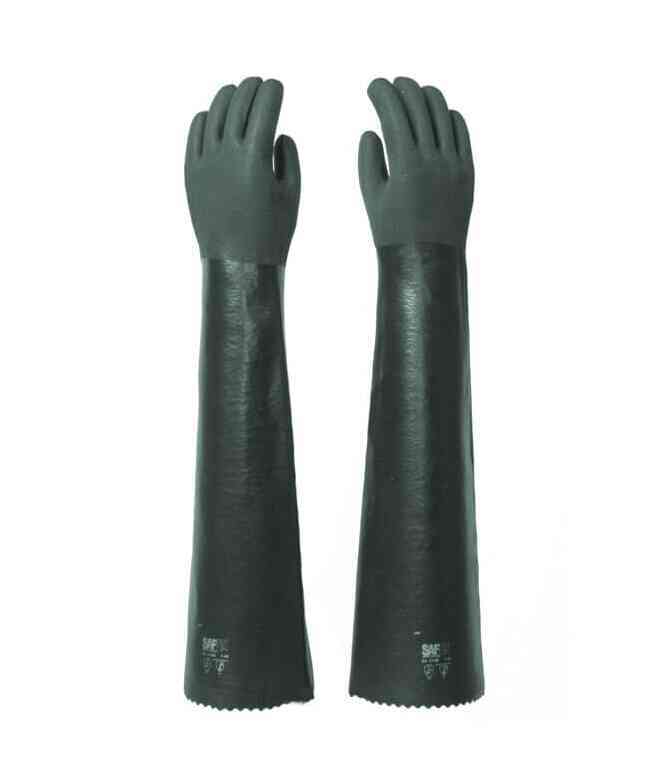 LUVA PVC 65CM C/F VERDE 9 1/2 SAFEX CA 49057 (M: 4122X / T / Q)