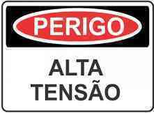 ADESIVO 15X10CM PERIGO ALTA TENSAO