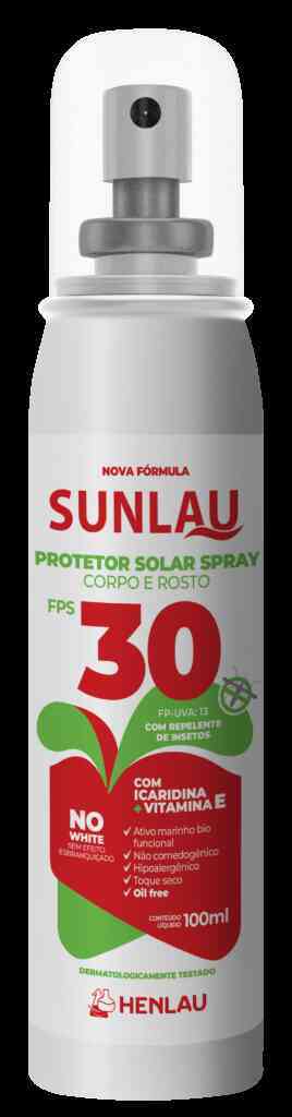 PROT SOLAR SUNLAU SPRAY FATOR 30 C/ REPELENTE 100ML (NO WHITE)