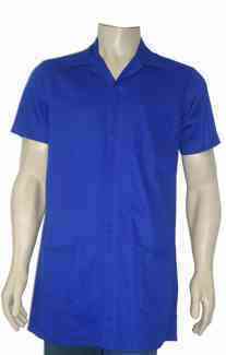 GUARDA PO MANGA CURTA DE BRIM AZUL