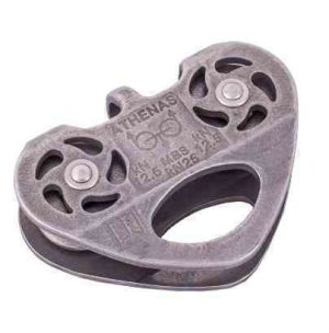 ROLDANA DUPLA EM INOX P/ CABO ACO E CORDA