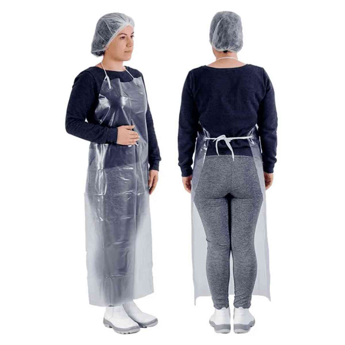 AVENTAL VINIL INCOLOR 0,28 1,20 X 0,70 C/ CORDAO POLIESTER CA 28444