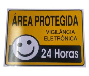 PLACA SIN.AREA PROTEGIDA 24H 15X20