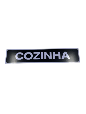 PLACA SIN. COZINHA 7X30