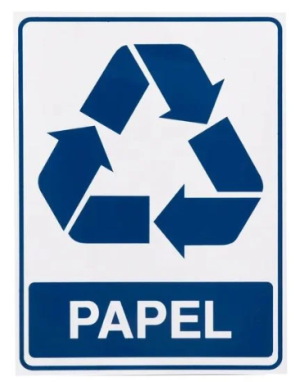 PLACA PVC PAPEL 15X20CM