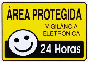 PLACA SIN.AREA PROTEGIDA 24H 15X20