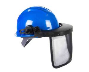 CAPACETE LEDAN 801 AZUL C/PROT. FACIAL TELADO E PROT. AUD 2002 CA 27629 CÓD14198