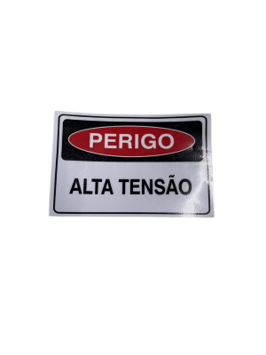 ADESIVO 15X10CM PERIGO ALTA TENSAO
