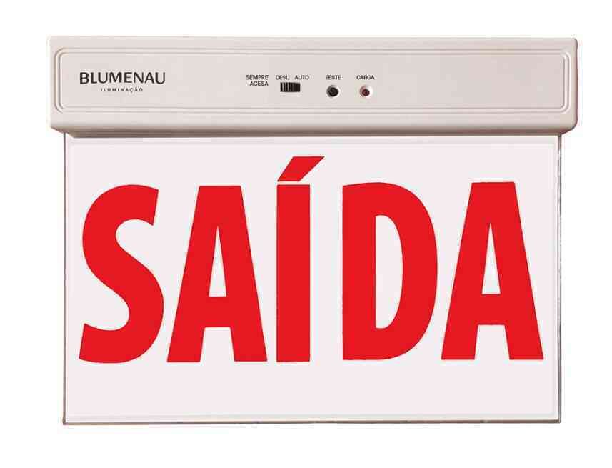 PLACA SAIDA AUTONOMA SIMPLES 24X18,5 BLUMENAU