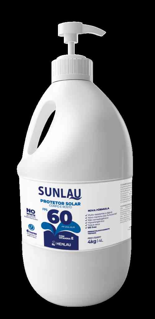 CREME PROTETOR SOLAR SUNLAU FPS 60 4KG