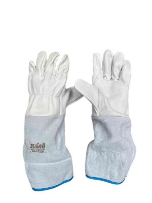 LUVA VAQUETA PUNHO RASPA 20CM | JLM CA 35326 (M: 3244X)