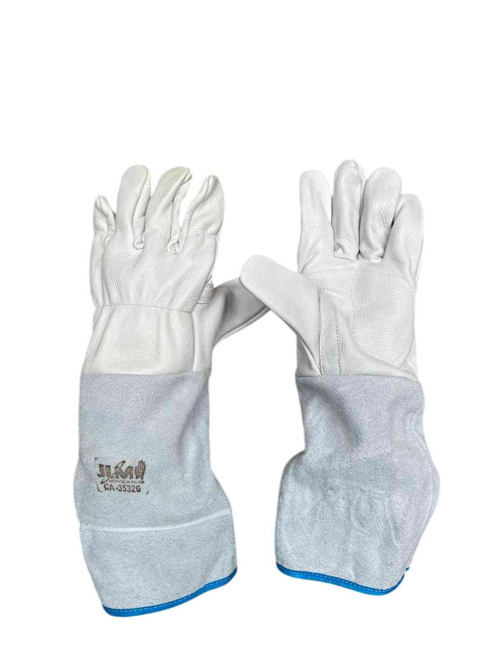 LUVA VAQUETA PUNHO RASPA 20CM | JLM CA 35326 (M: 3244X)