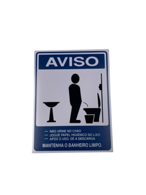 PLACA SIN.NAO URINE NO CHAO S-232 15X20 CM