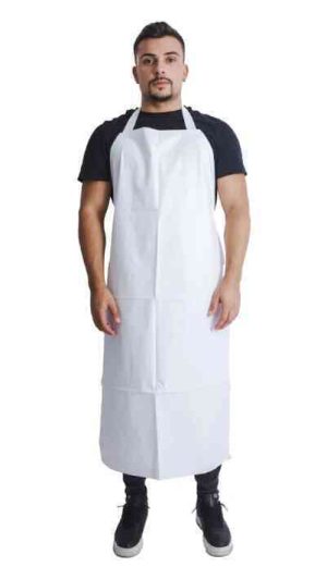 AVENTAL PVC 040 BRANCO 65X115CM C/ALCAS SOLDADAS CA 37729