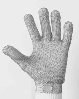 LUVA MALHA DE ACO 5 DEDOS M MEDIX CA 49302