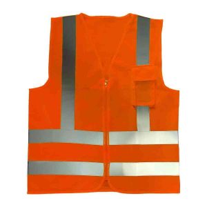 COLETE REFLETIVO LARANJA 1 BOLSO VOLK