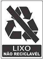 ADESIVO LIXO NAO RECICLAVEL 15X20CM