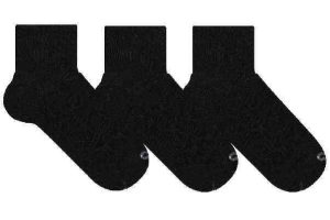 KIT 3 PARES MEIA MASCULINA CANO MEDIO (PREMIUM) (PRETA)