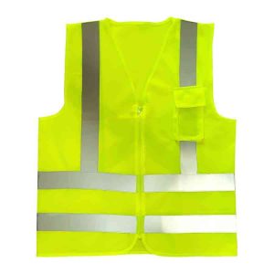 COLETE REFLETIVO AMARELO 1 BOLSO VOLK