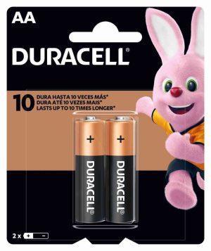 PILHA ALCALINA AA DURACELL 1,5V 2 UNIDADES