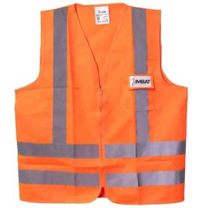 COLETE REFLETIVO LARANJA 1 BOLSO IMBAT TAM. M