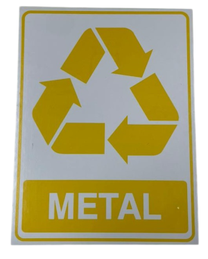 PLACA PVC METAL 15X20CM