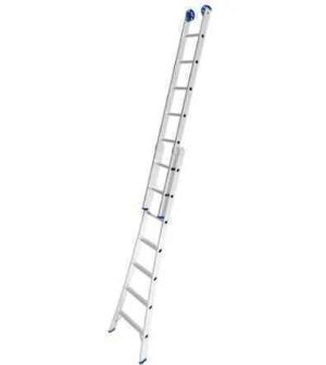 ESCADA ALUMINIO EXTENSIVA 2X9 DEGRAUS MOR 2,81M X 4,50M