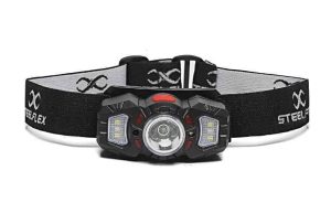 LANTERNA DE CABECA RECARREGAVEL STEELFLEX 1200 LUMENS