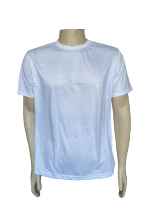 CAMISA EM POLIVISCOSE BRANCA MANGA CURTA