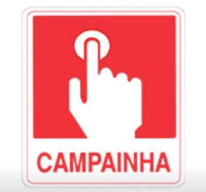 PLACA SIN.CAMPAINHA 10X15
