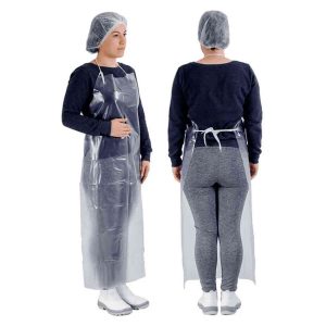 AVENTAL VINIL INCOLOR 0,28 1,20 X 0,70 C/ CORDAO POLIESTER CA 28444