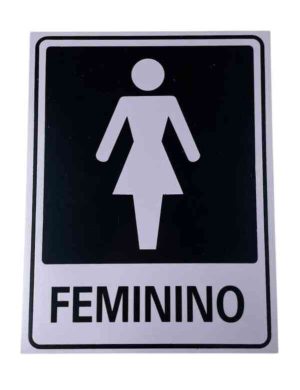 PLACA SIN.FEMININO 15X20 CM