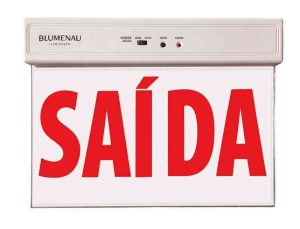 PLACA SAIDA AUTONOMA DUPLA FACE BLUMENAU