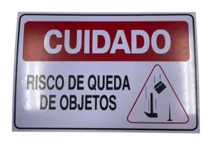 PLACA SIN. RISCO QUEDA OBJETOS 20X30CM