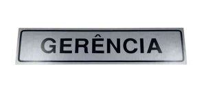 PLACA SIN. GERENCIA 07X30
