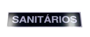 PLACA SIN. SANITARIOS 7X30 CM