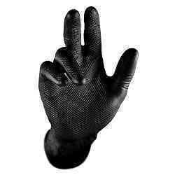 LUVA NITRILICA SUPER GLOVE BLACK G CA 38645 (M: 0100X / Q)