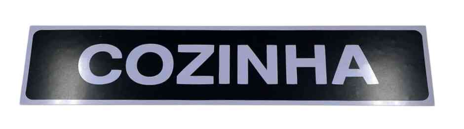 PLACA SIN. COZINHA 7X30