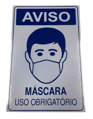 PLACA SIN.(SEG) USE MASCARA 20X30 CM