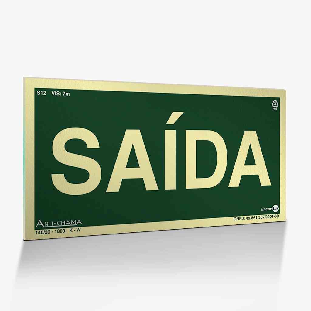PLACA SIN. SAIDA FOTOLUMINESCENTE ENCARTALE