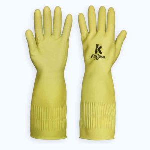 LUVA LATEX RANHURADA KALIPSO TAM G CA 45045 (M: 1110X / T / Q)